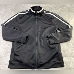Old Navy Track Jacket Youth Black White Grey Size Large